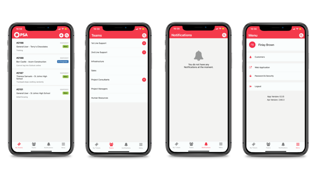 HaloPSA iphone App